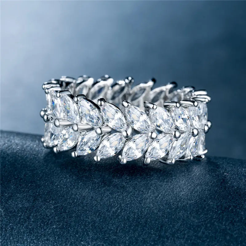 Marlene Marquise with Inlaid CZ Eternity Ring | 8ct