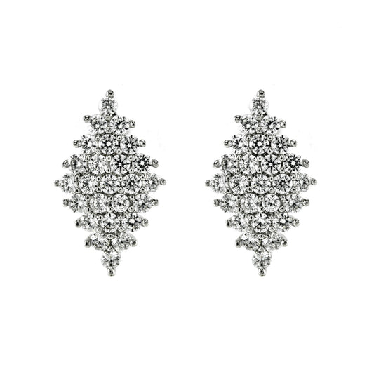 Harlie Cluster CZ Stud Earrings