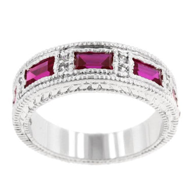 Halle Radiant CZ Bezel Band Ring | 1ct