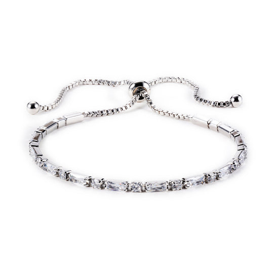 Ivy Radiant & Round CZ Tennis Bolo Bracelet