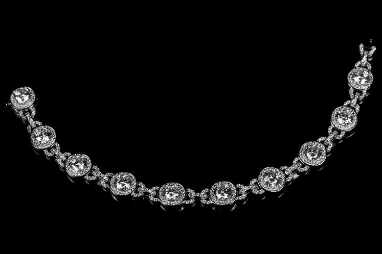 Abella Vintage Halo Statement Bracelet | 6.25in