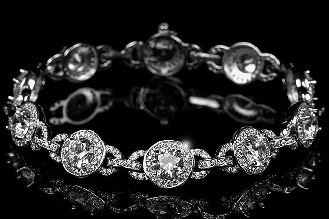 Abella Vintage Halo Statement Bracelet | 6.25in