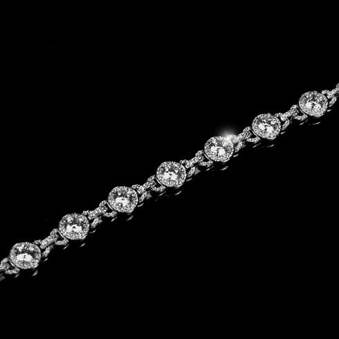 Abella Vintage Halo Statement Bracelet | 6.25in