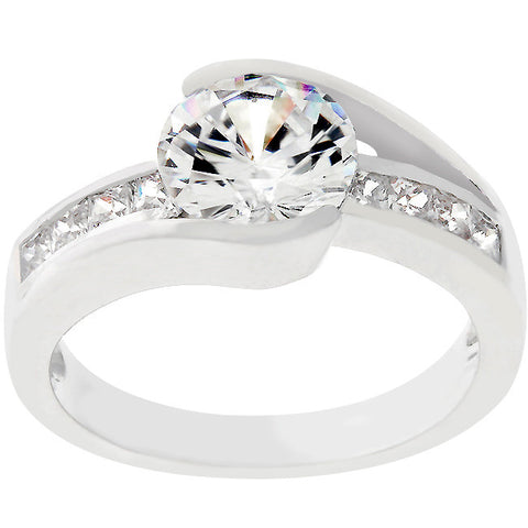 Addy Round Solitaire Classic Engagement Ring | 2.8ct | Cubic Zirconia