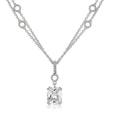 Amaris 12x10mm Radiant CZ Pendant Necklace | 6.5ct
