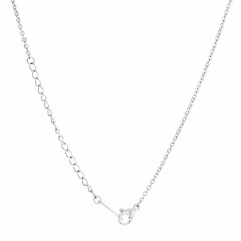 Arianna Silver Stainless Steel Arrow Necklace