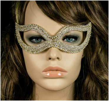 Bathia Classic Cluster Gold Mask | Gold | Crystal - Beloved Sparkles
- 2