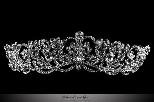 Dextra Victorian Statement SilverTiara | Swarovski Crystal - Beloved Sparkles
- 1
