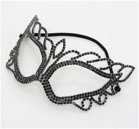 Naomi Black Passion Masquerade Mask | Crystal - Beloved Sparkles
- 1