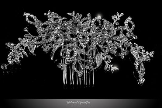 Karmala Garden Floral Spray Hair Comb | Swarovski Crystal - Beloved Sparkles
- 1