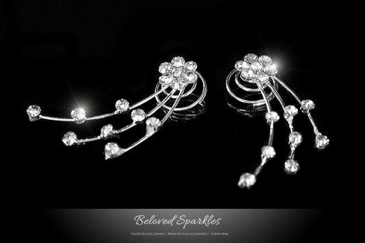 Lina Flower Hair Twist Pin | Rhinestone - Beloved Sparkles
- 1