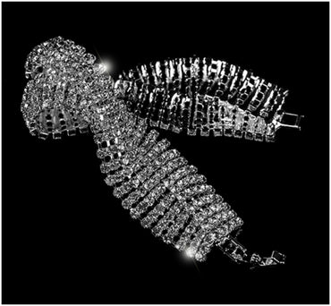 Jebel Romantic Twist Rhinestone Bracelet | 7in