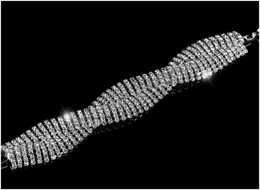 Jebel Romantic Twist Rhinestone Bracelet | 7in