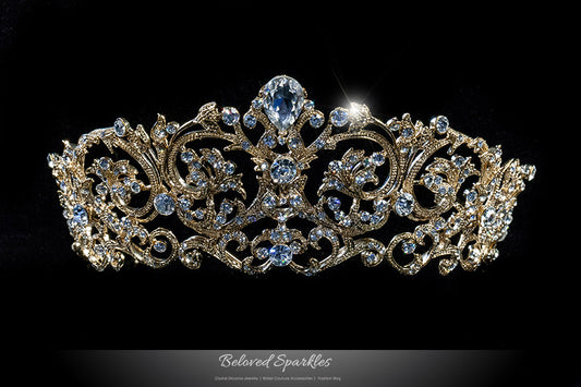 Matilda Victorian Romantic Gold Tiara | Swarovski Crystal - Beloved Sparkles
- 1