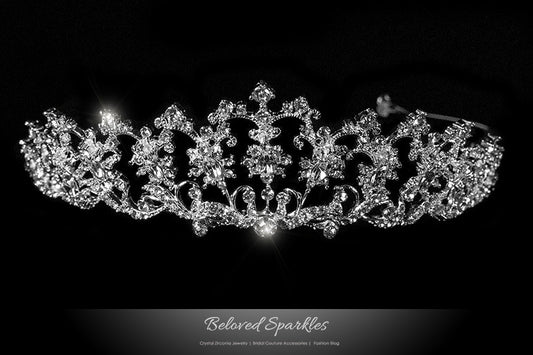 Lynette Vintage Filigree Tiara | Swarovski Crystal - Beloved Sparkles
- 1