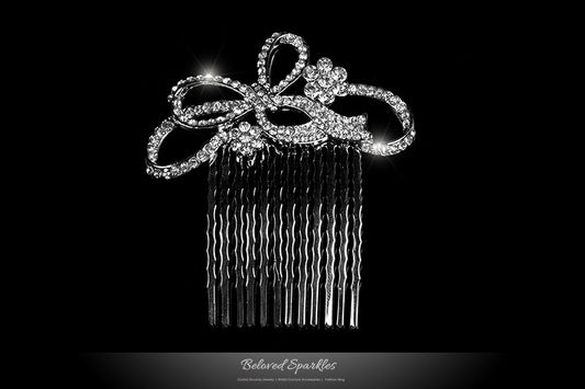 Ondina Petite Ribbon Hair Comb | Crystal - Beloved Sparkles
- 1