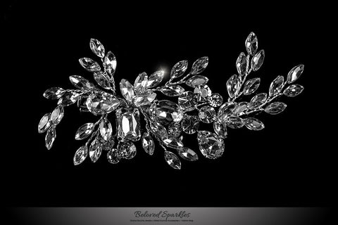Briana Cluster Hair Clip | Swarovski Crystal