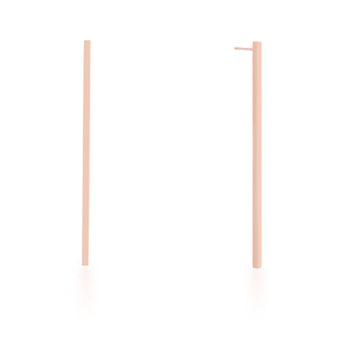 Carolee Rose Gold Long Linear Earrings | Stainless Steel