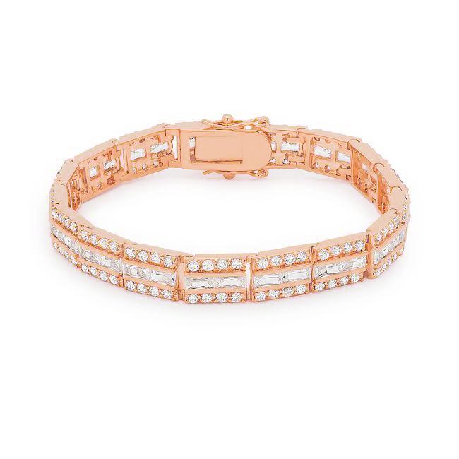 Chante Radiant Rose Gold Tennis Bracelet – 7.25in | 32ct