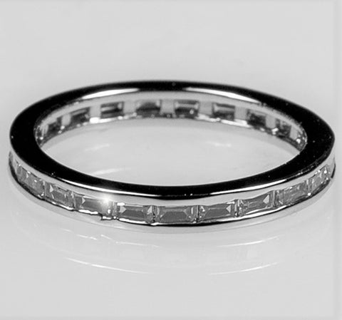 Chela Baguette Eternity Stackable Wedding Ring | 2ct
