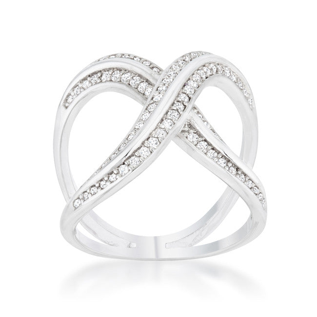 Christa Pave X Art Deco Fashion Cocktail Ring | 1.5 Carat |Cubic Zirconia - Beloved Sparkles