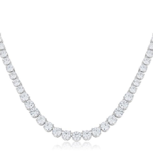 Cloris Graduated Cubic Zirconia Necklace | 50ct