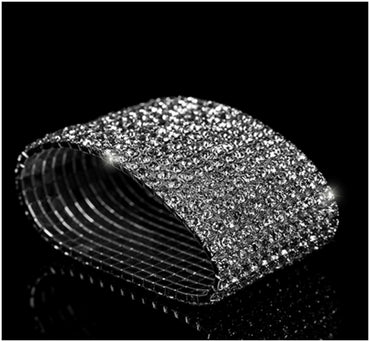 Nicky 10 Rows Rhinestone Stretch Bracelet