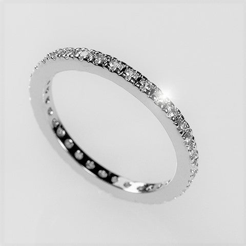 Darla Delicate CZ Eternity Band Ring | 1ct