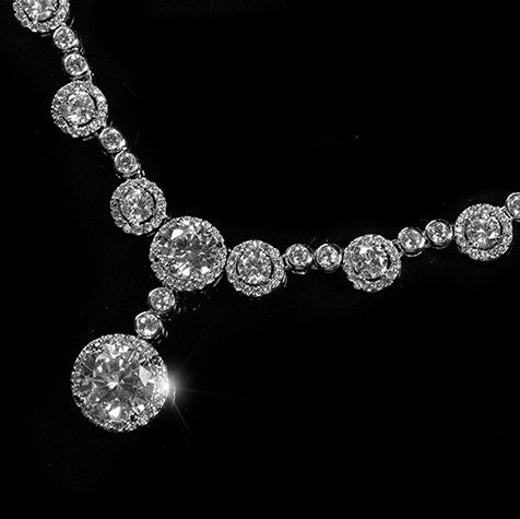 Fiona Divine Round Bezel Necklace Set