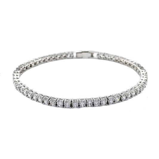 Flossily 3mm Round CZ Tennis Bracelet | 7in | 10ct