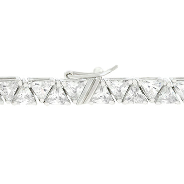 Freya 5mm Trillion CZ Tennis Bracelet | 7in | 28ct