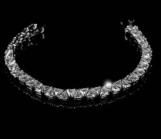 Freya 5mm Trillion CZ Tennis Bracelet | 7in | 28ct