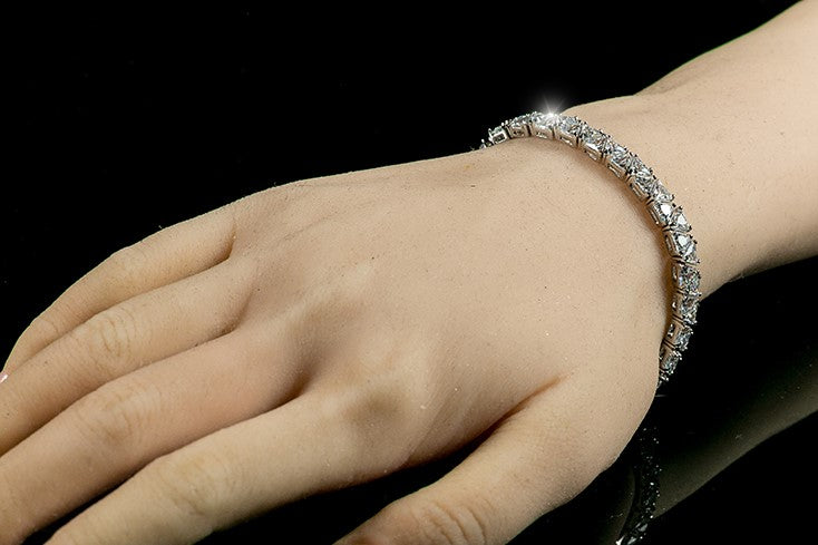 Freya 5mm Trillion CZ Tennis Bracelet | 7in | 28ct