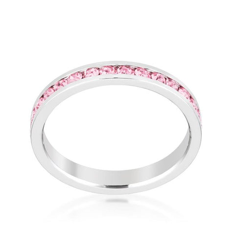 Gail Pink Eternity Stackable Ring | 1ct