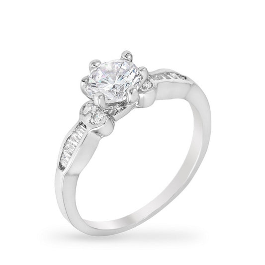 Geneva 6mm Round Solitaire Engagement Ring | 1ct