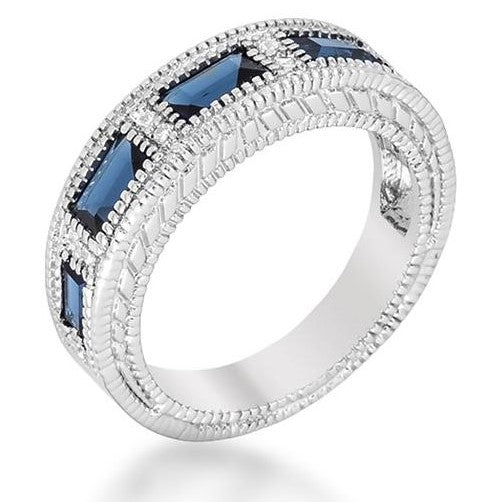 Halle Radiant CZ Bezel Band Ring | 1ct