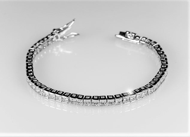 Hana 3mm Princess CZ Tennis Bracelet | 7in | 11ct