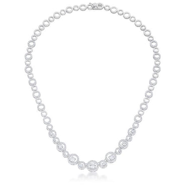 Inessia Graduated Cubic Zirconia Necklace