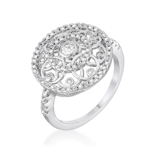 Iyanna CZ Interlocking Circles Fashion Ring