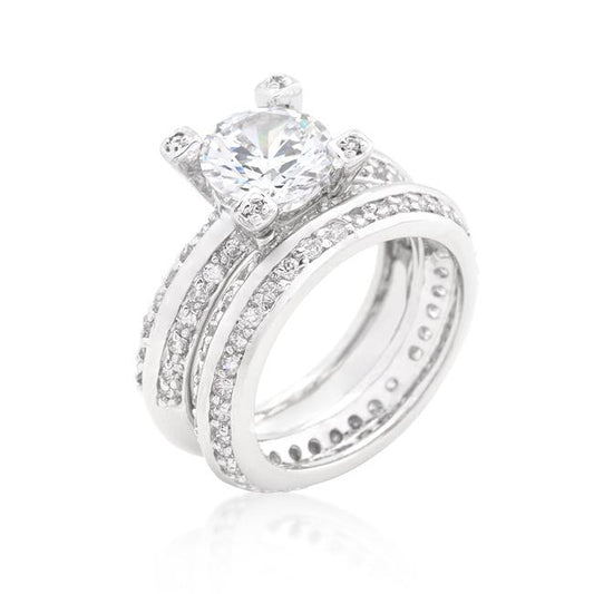 Isabel 2.5ct Round Vintage Engagement Ring Set | 7.5ct
