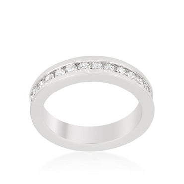Jacey 2mm Round Channel Eternity Band Ring | 2ct
