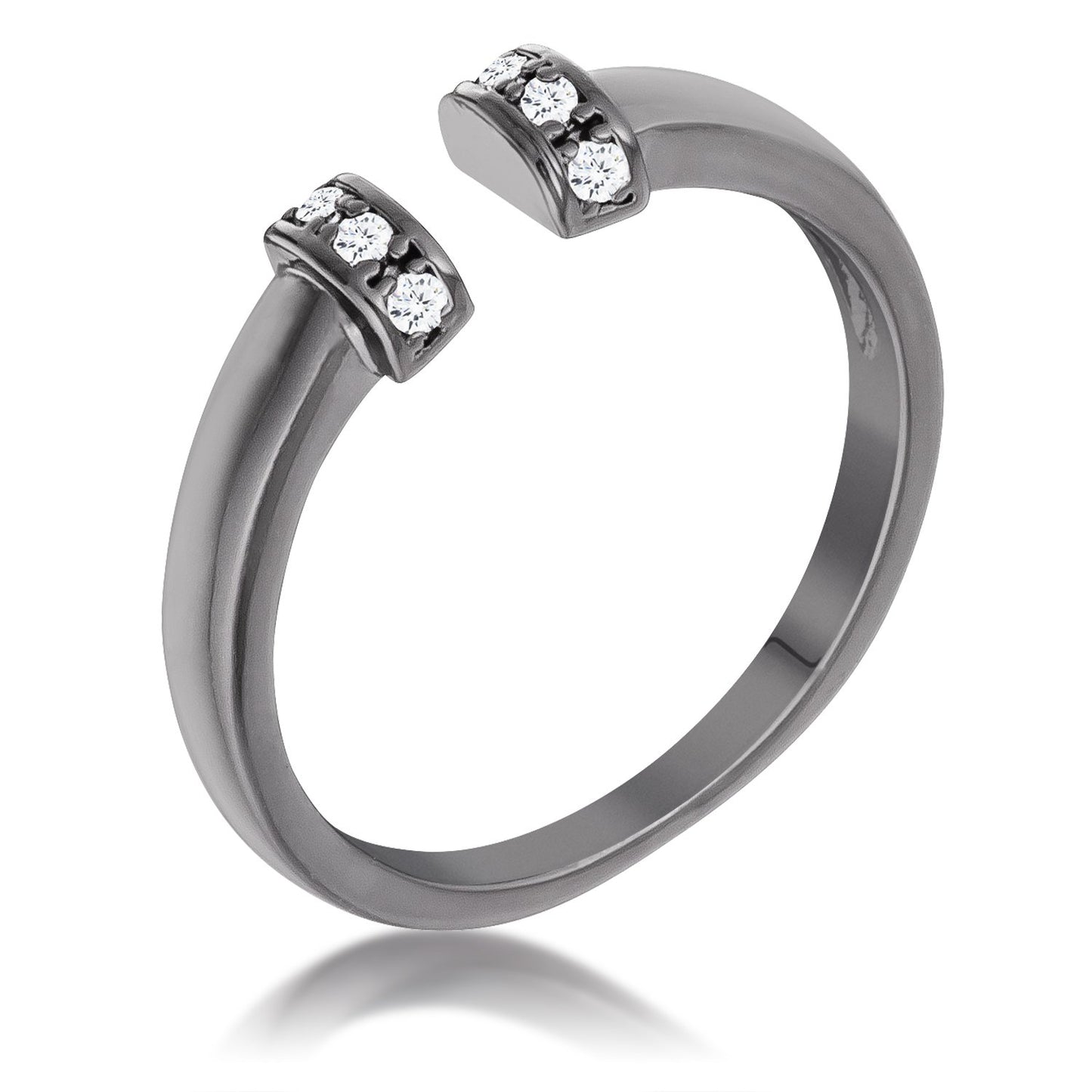 Jude Petite CZ Cuff Ring