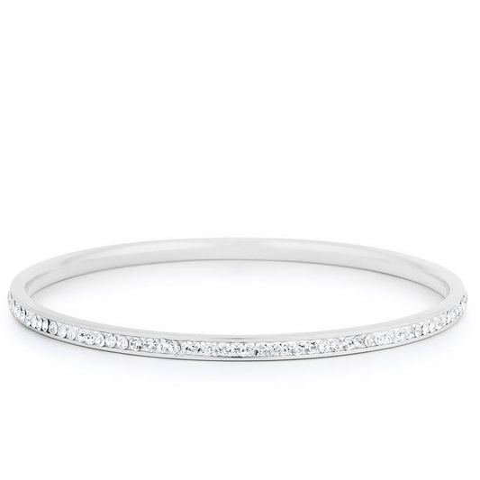 Katlynn Round CZ Bangle Bracelet | 2ct