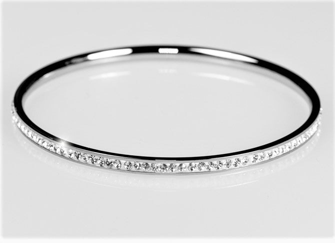 Katlynn Round CZ Bangle Bracelet | 2ct