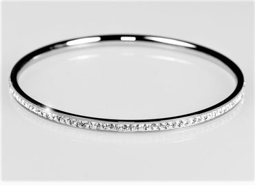 Katlynn Round CZ Bangle Bracelet | 2ct