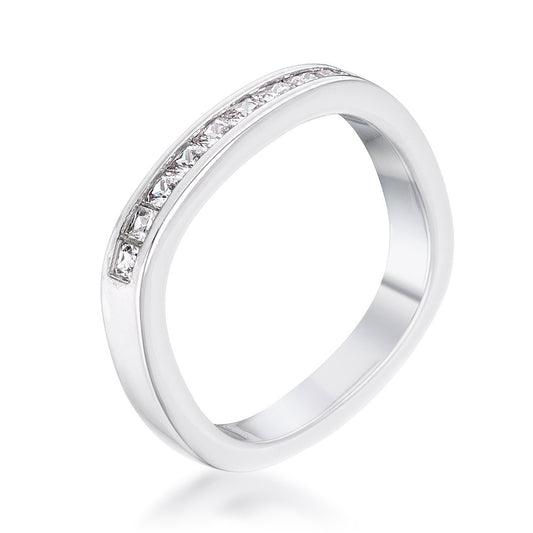 Kesi Princess CZ Square Shaped Band Band