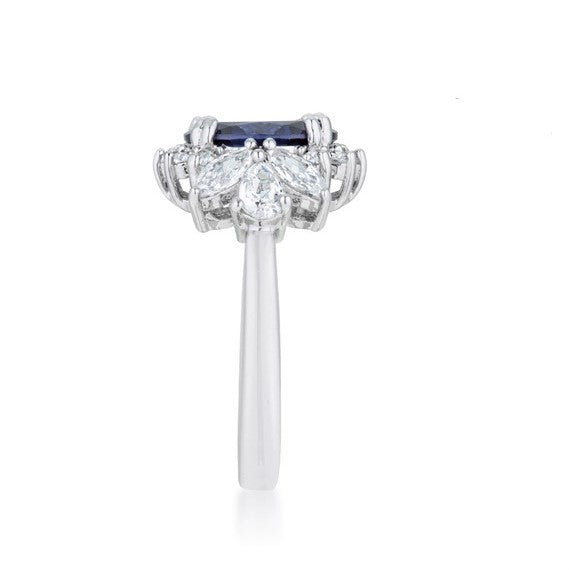 Krizia 10x8mm Tanzanite Oval CZ Ring  | 2.7ct