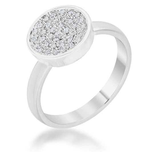 Krystal CZ Pave Circle Ring | 0.2ct