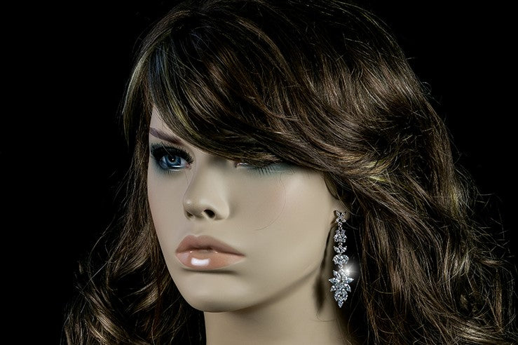 Liann Marquise Linear Chandelier Earrings |  2.5in