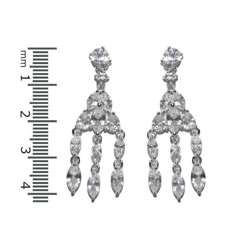 Lichelle  Drapping Marquise Chandelier Earrings | 42mm